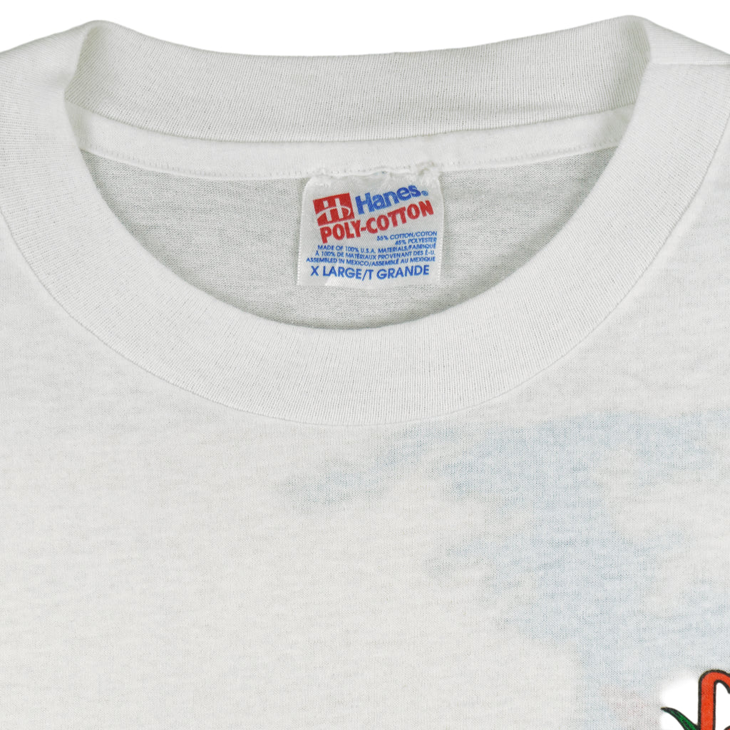 NCAA (Hanes) - Clemson Tiger Republic Spirit Blitz Single Stitch 1993 X-Large Vintage Retro