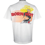 Vintage - Marchon Eyewear Born Hot Spell-Out T-Shirt 1980s X-Large Vintage Retro