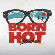 Vintage - Marchon Eyewear Born Hot Spell-Out T-Shirt 1980s X-Large Vintage Retro