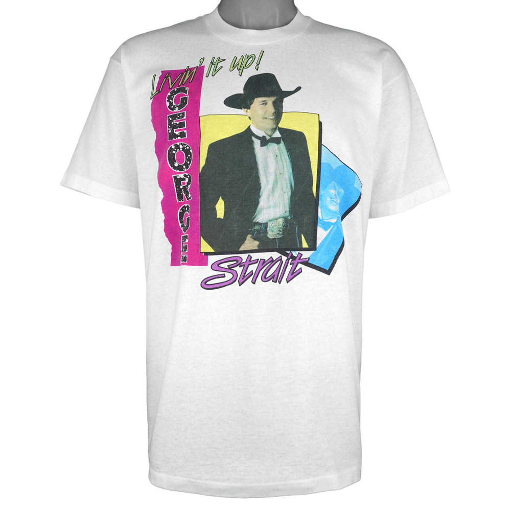 Vintage (Stedman) - George Strait Light Duty Tour Single Stitch T-Shirt 1990s X-Large Vintage Retro