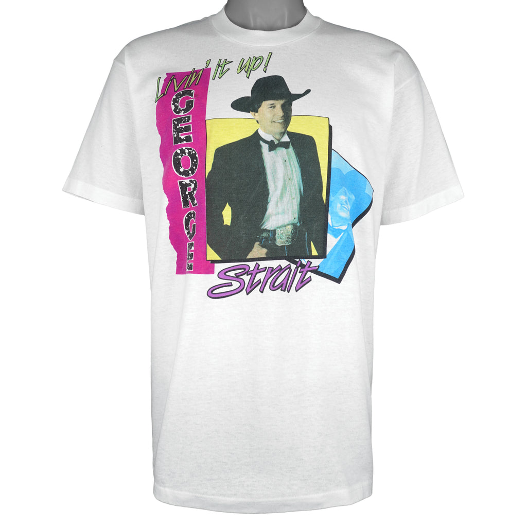 Vintage (Stedman) - George Strait Light Duty Tour Single Stitch T-Shirt 1990s X-Large Vintage Retro