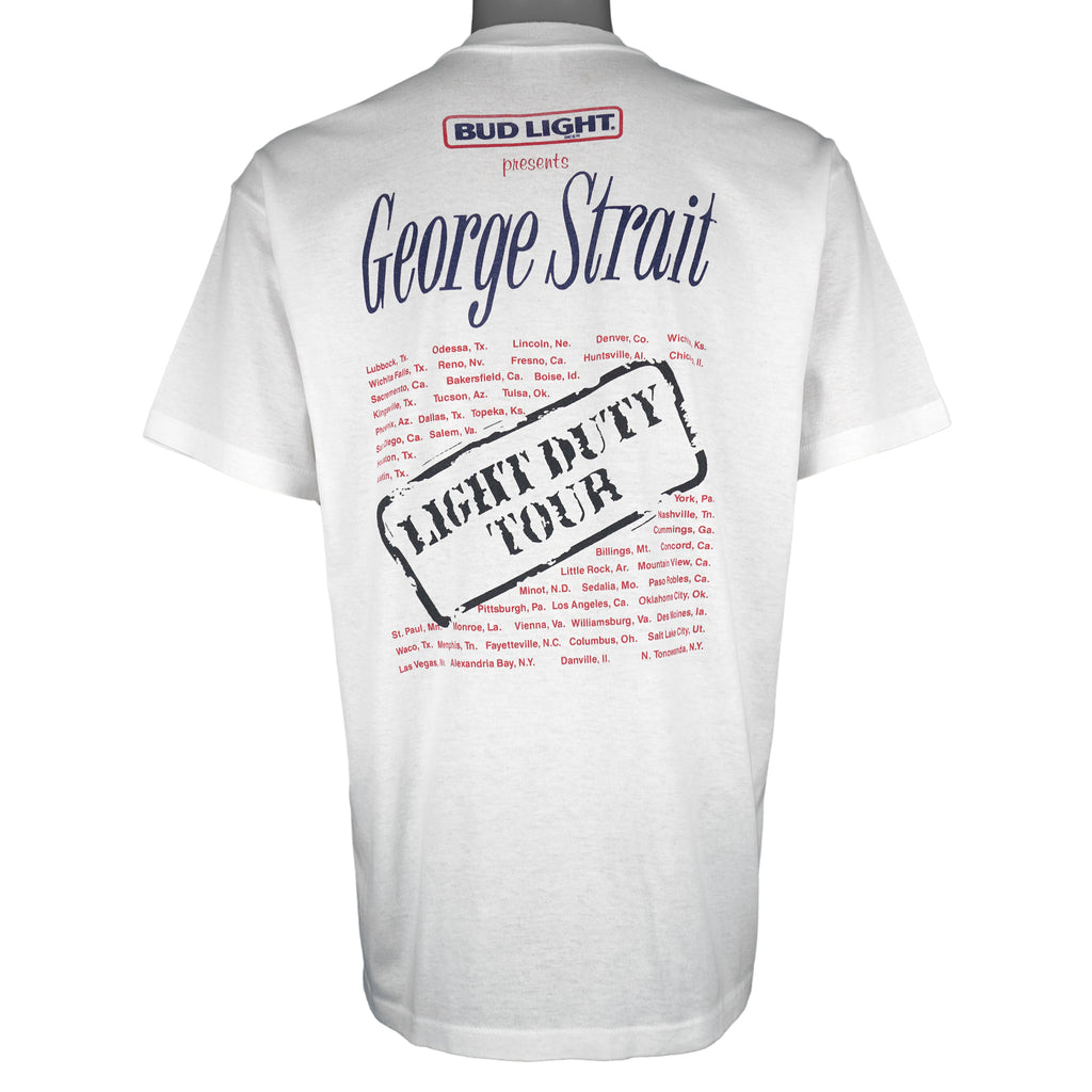 Vintage (Stedman) - George Strait Light Duty Tour Single Stitch T-Shirt 1990s X-Large Vintage Retro