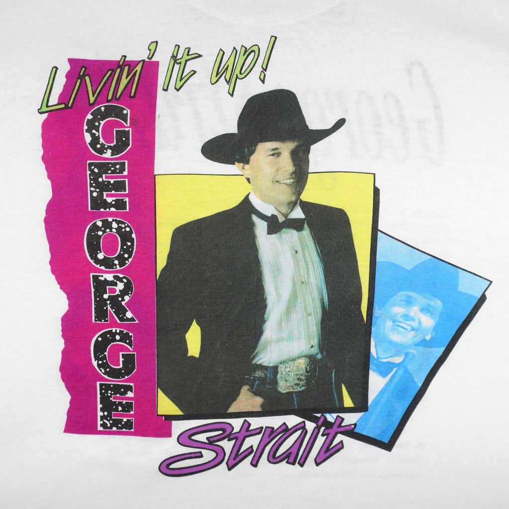 Vintage (Stedman) - George Strait Light Duty Tour Single Stitch T-Shirt 1990s X-Large Vintage Retro