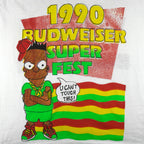 Budweiser - R&B Superfest Single Stitch T-Shirt 1990 Medium Vintage Retro