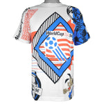 Vintage (Magic Johnson T's) - World Cup USA Soccer All Over Print T-Shirt 1994 Large