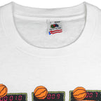 NCAA (Fruit Of The Loom) - Purdue Boilermakers Basketball Win! T-Shirt 1990 Large Vintage Retro Basketball