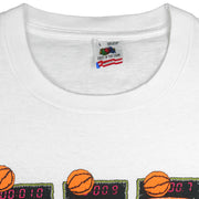 NCAA (Fruit Of The Loom) - Purdue Boilermakers Basketball Win! T-Shirt 1990 Large Vintage Retro Basketball