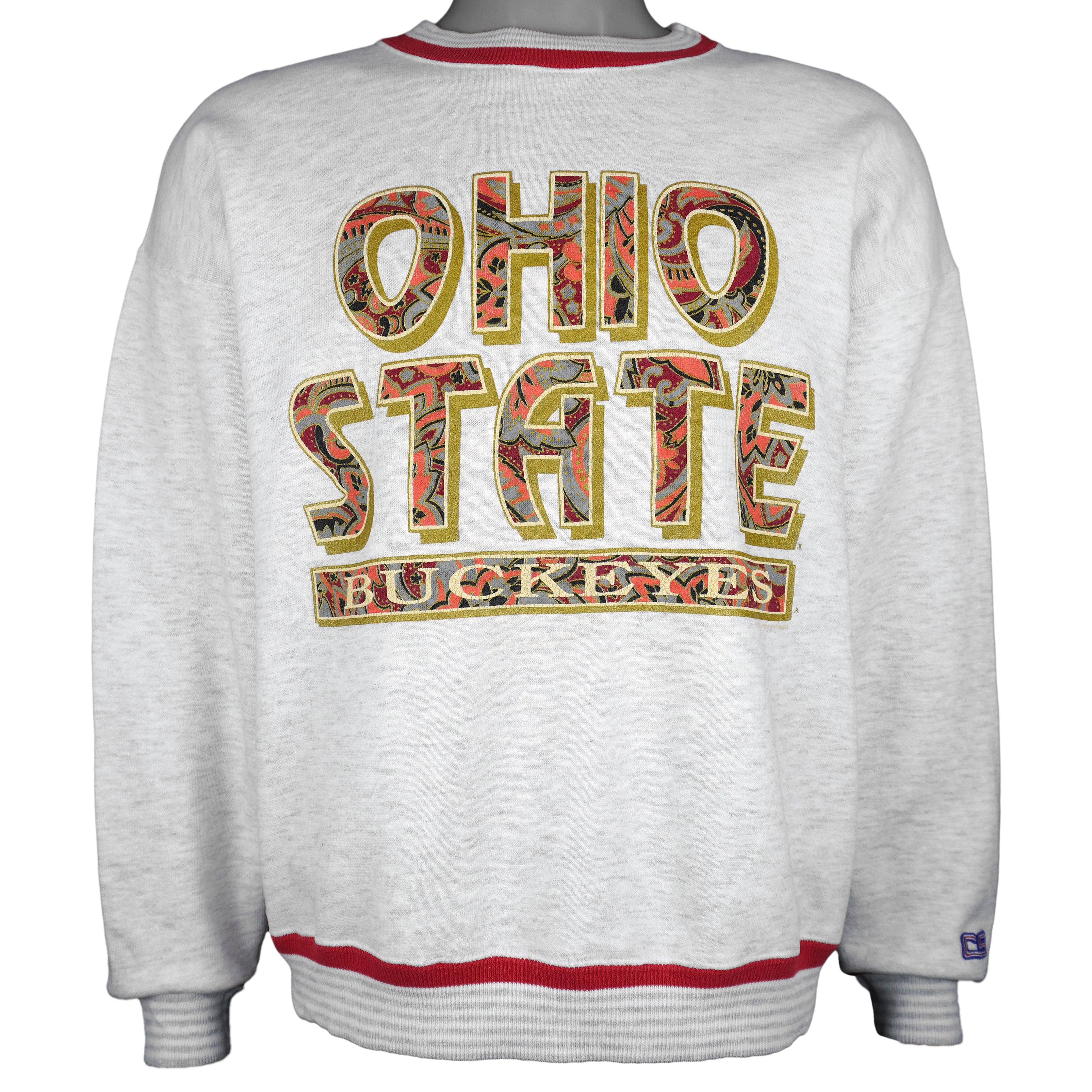 NCAA (CS) - Ohio State Buckeyes Crew Neck Sweatshirt 1990s Large Vintage Retro