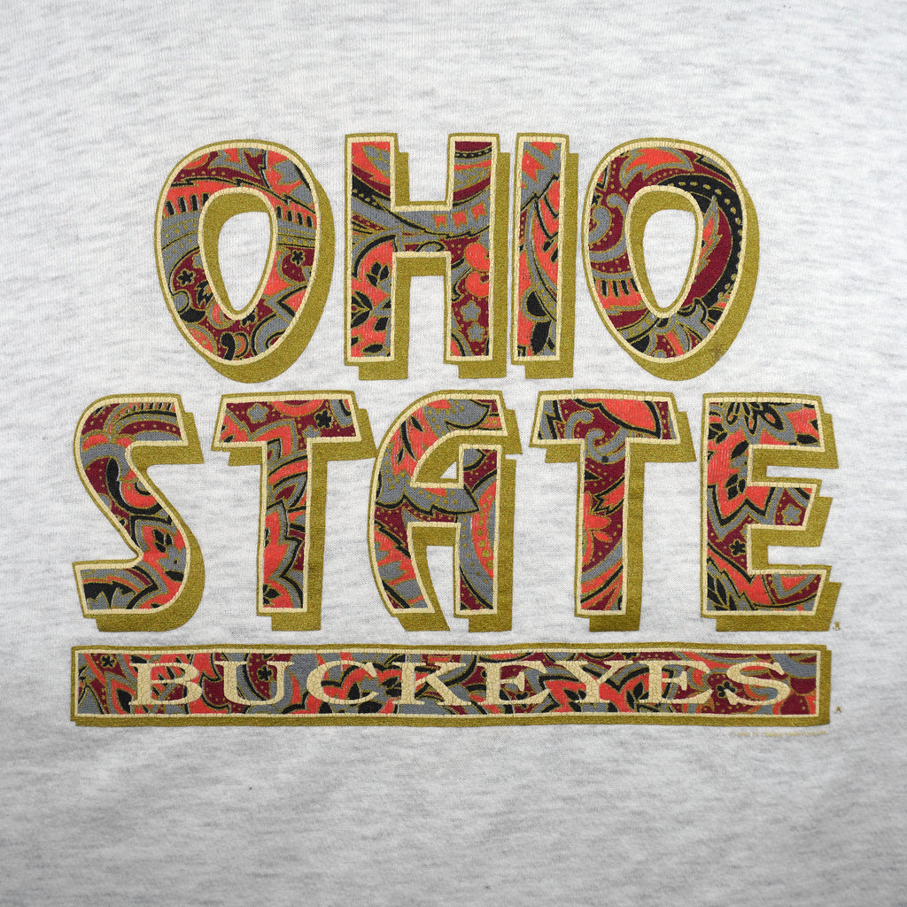 NCAA (CS) - Ohio State Buckeyes Crew Neck Sweatshirt 1990s Large Vintage Retro