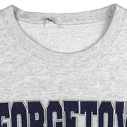 Vintage NCAA - Georgetown Hoyas "Ho-Yas" Spell-Out Crew Neck Sweatshirt 1990s Large in gray
