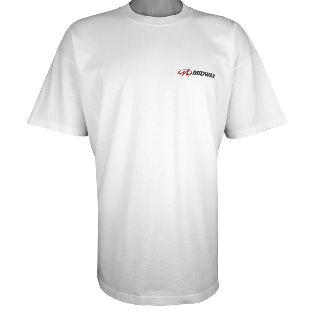 NHL (Jerzees) - New Jersey Devils Midway Games T-Shirt 2002 X-Large Vintage Retro