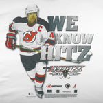 NHL (Jerzees) - New Jersey Devils Midway Games T-Shirt 2002 X-Large Vintage Retro