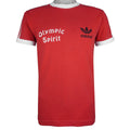 Adidas - Olympic Spirit Spell-Out T-Shirt 1980s Medium Vintage Retro