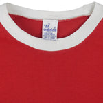 Adidas - Olympic Spirit Spell-Out T-Shirt 1980s Medium Vintage Retro