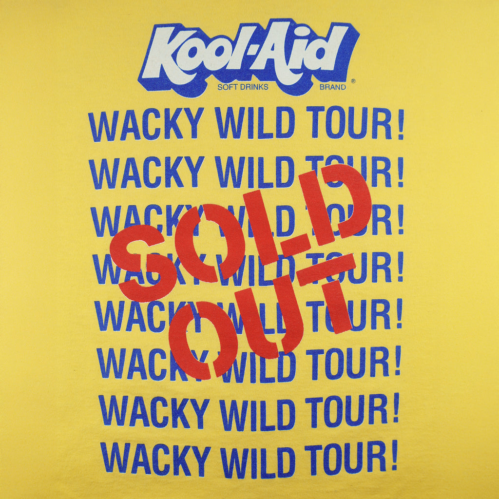 Vintage (Anvil) - Kool Aid Rock-A-Dile Red Whacky Wild Tour T-Shirt 1990s X-Large