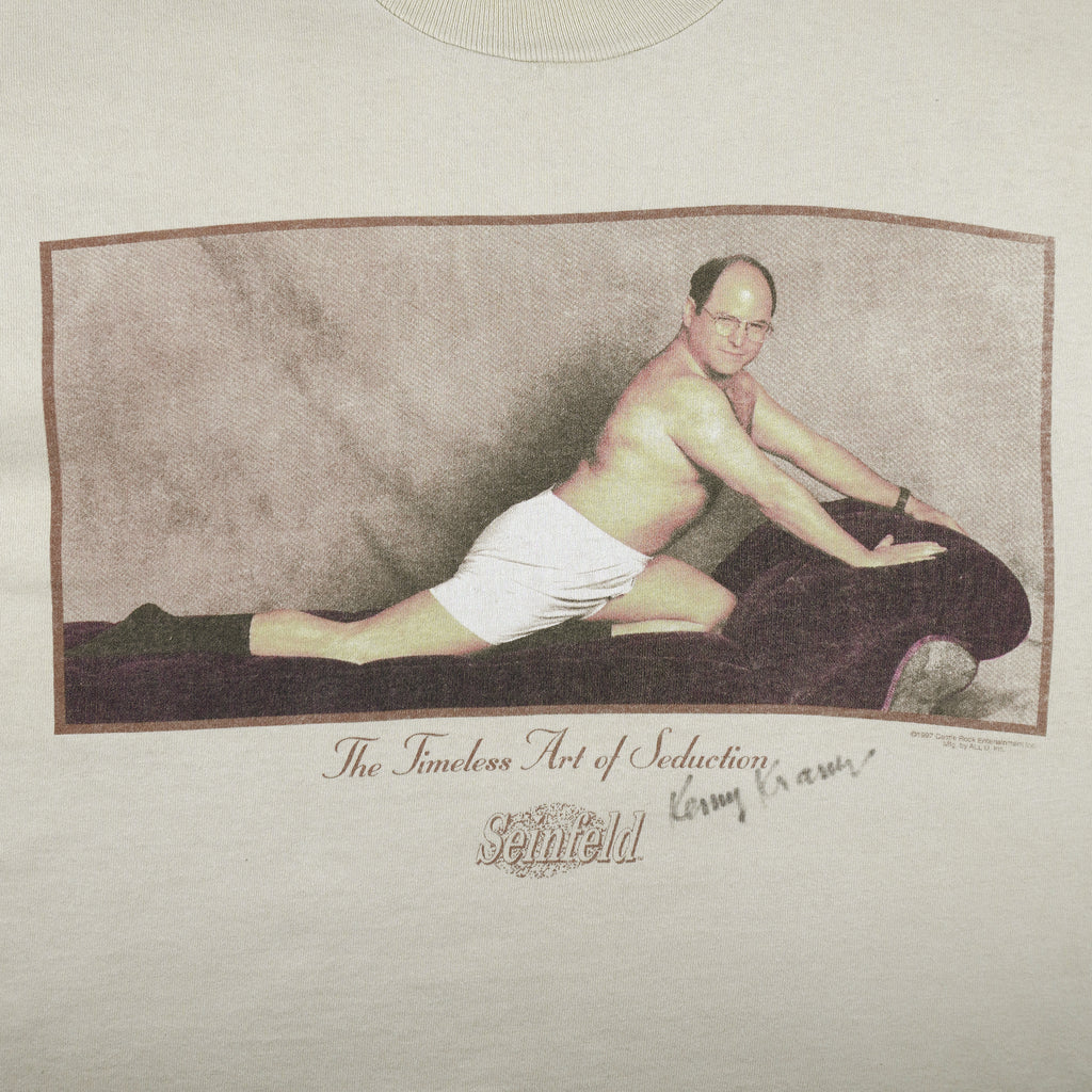 Vintage - Seinfeld George Costanza The Timeless Art of Seduction T-Shirt 1997 X-Large Vintage Retro