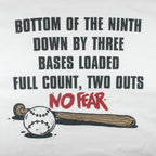 Vintage (No Fear) - Bottom Of The Ninth Down By Three Baseball T-Shirt 1990s X-Large Vintage Retro
