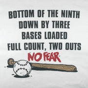 Vintage (No Fear) - Bottom Of The Ninth Down By Three Baseball T-Shirt 1990s X-Large Vintage Retro