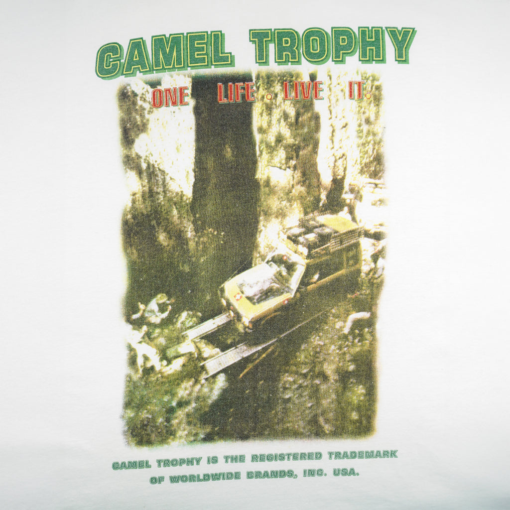 Vintage (Camel) - Trophy Adventure One Life Live It T-Shirt 1990s Large Vintage Retro