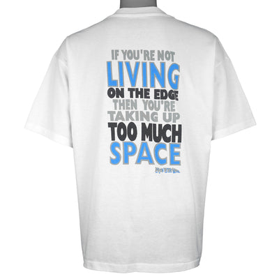 Vintage (No Fear) - If You Are Not Living On The Edge T-Shirt 1990s Large