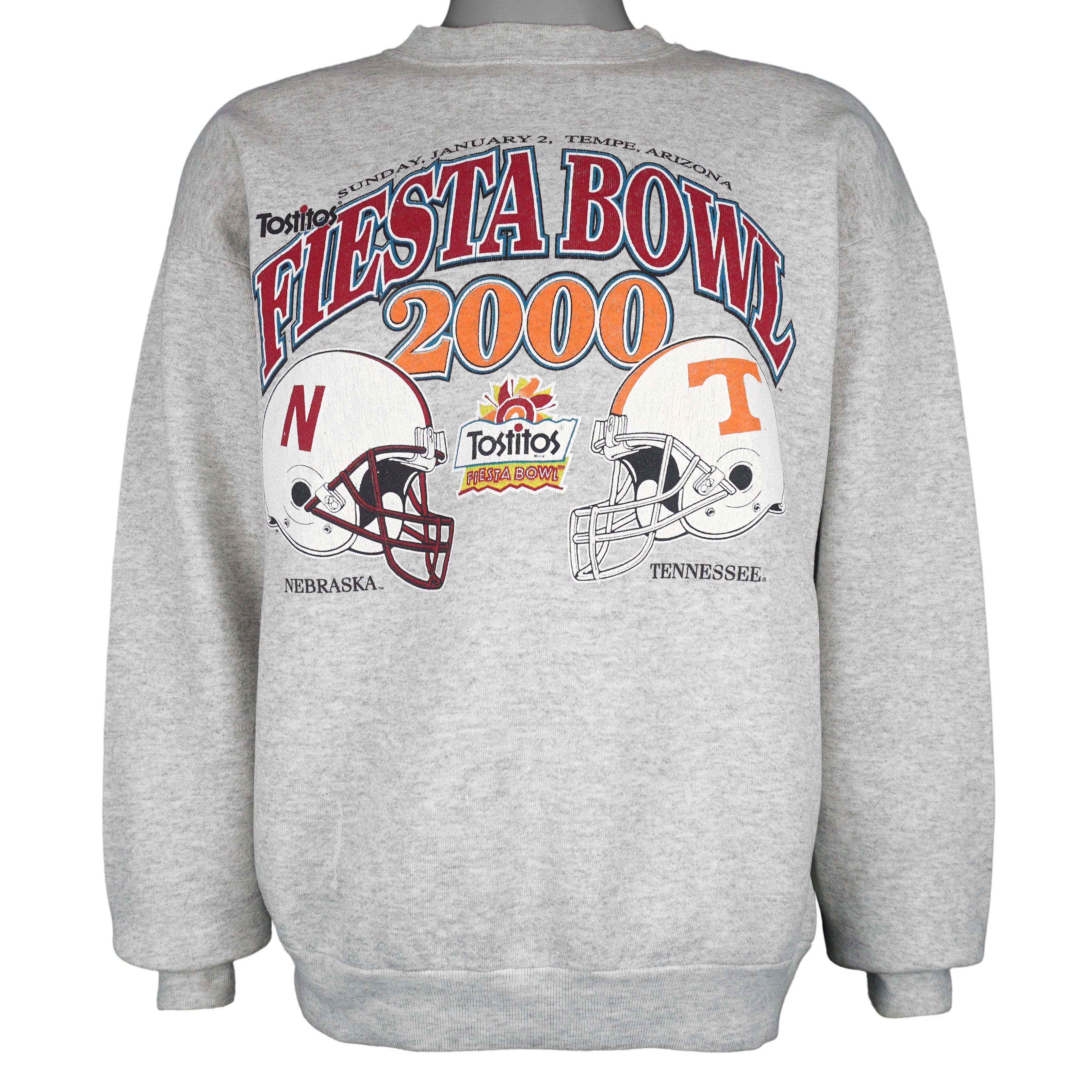 NCAA (TSI) - Nebraska VS Tennessee, Fiesta Bowl Sweatshirt 2000 Large Vintage Retro