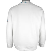 Adidas - Embroidered Logo Crew Neck Sweatshirt 1990s Medium Vintage Retro
