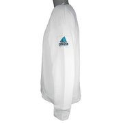 Adidas - Embroidered Logo Crew Neck Sweatshirt 1990s Medium Vintage Retro