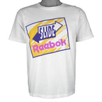 Reebok - Slide Big Spell-Out Single Stitch T-Shirt 1990s Medium