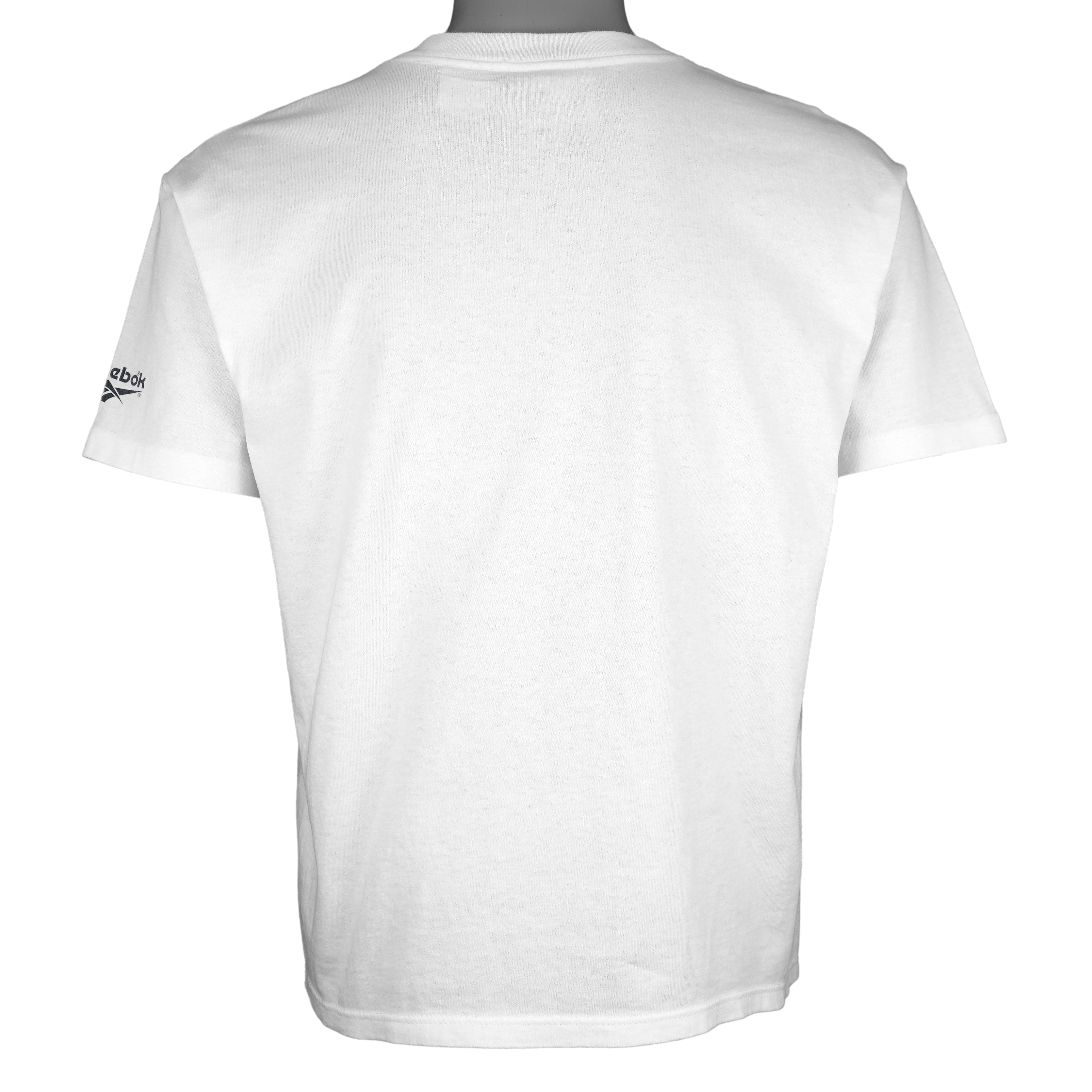 Reebok - Slide Big Spell-Out Single Stitch T-Shirt 1990s Medium