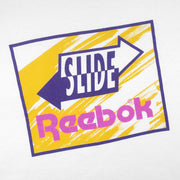 Reebok - Slide Big Spell-Out Single Stitch T-Shirt 1990s Medium