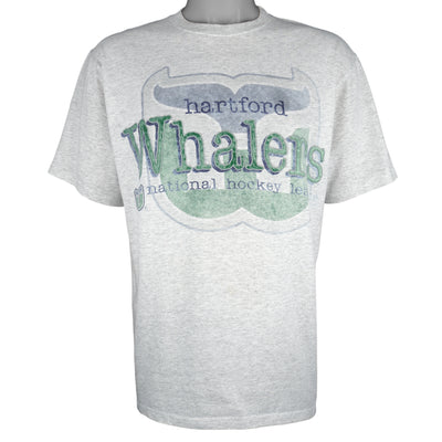 NHL (Chalk Line) - Hartford Whalers Spell-Out T-Shirt 1990s Large