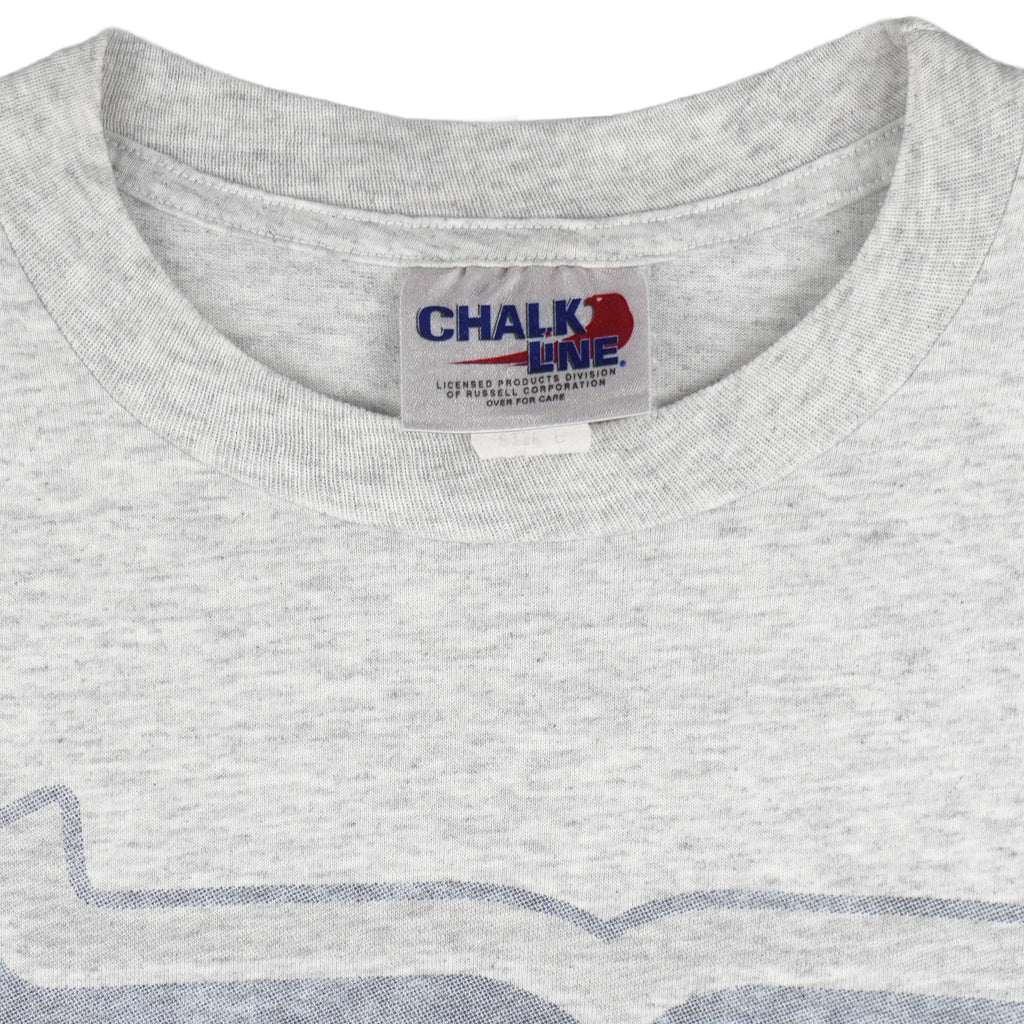 NHL (Chalk Line) - Hartford Whalers Spell-Out T-Shirt 1990s Large Vintage Retro Hockey