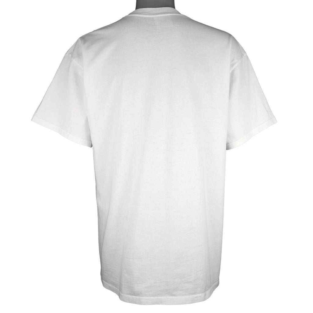 Nike - White Spell Out T-Shirt 2000s Large Vintage Retro