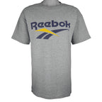 Reebok - Grey Single Stitch T-Shirt 1990s Large Vintage Retro