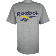 Reebok - Grey Single Stitch T-Shirt 1990s Large Vintage Retro