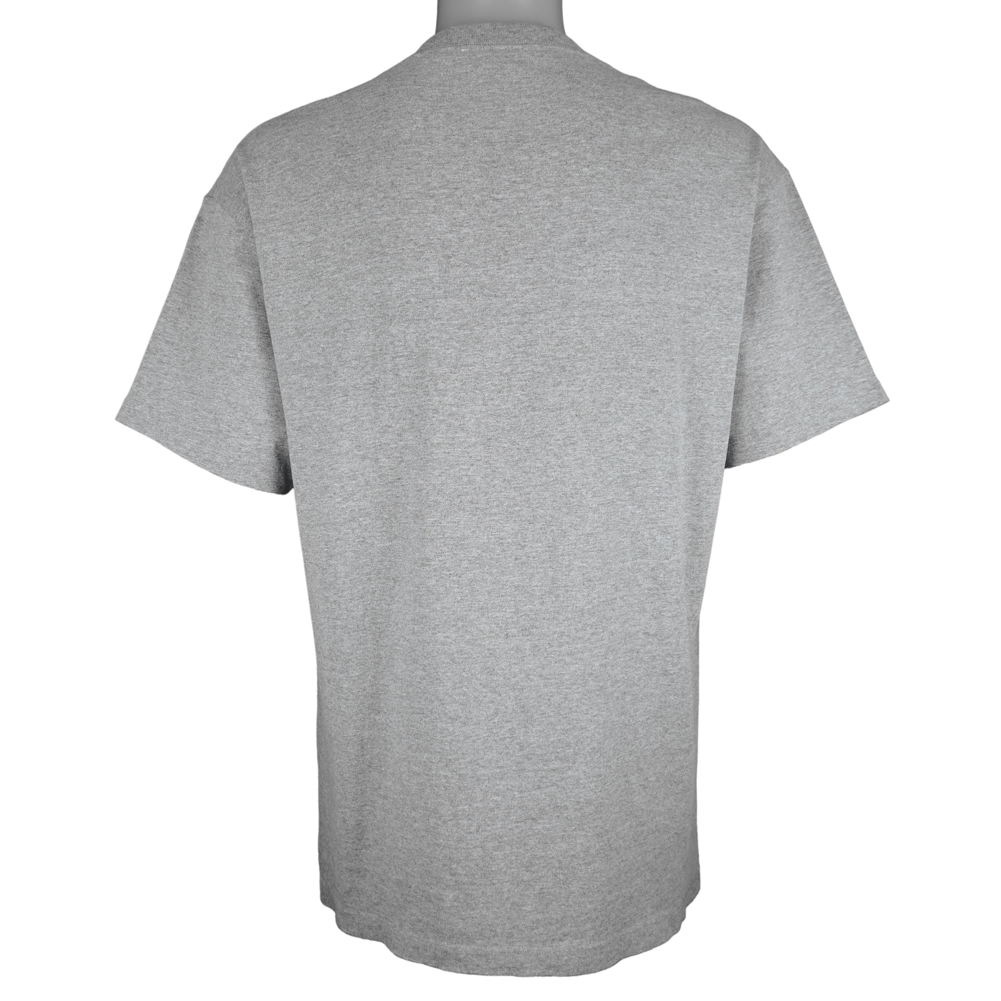 Reebok - Grey Single Stitch T-Shirt 1990s Large Vintage Retro