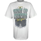 NHL (Silver Mountain) - Dallas Stars Stanley Cup Champions T-Shirt 1999 Large Vintage Retro Hockey