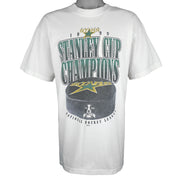 NHL (Silver Mountain) - Dallas Stars Stanley Cup Champions T-Shirt 1999 Large Vintage Retro Hockey