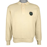Lacoste - Yellow 1/4 Button-Up Sweatshirt 1990s Medium Vintage Retro