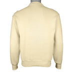 Lacoste - Yellow 1/4 Button-Up Sweatshirt 1990s Medium Vintage Retro