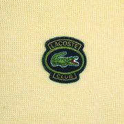 Lacoste - Yellow 1/4 Button-Up Sweatshirt 1990s Medium Vintage Retro