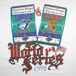 MLB (Softwear) - Atlanta Braves VS Toronto Blue Jays World Series T-Shirt 1992 Large Vintage Retro Baseball