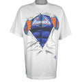 NHL (College Concepts) - New York Islanders Single Stitch T-Shirt 1990s X-Large Vintage Retro Hockey