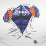 NHL (College Concepts) - New York Islanders Single Stitch T-Shirt 1990s X-Large Vintage Retro Hockey