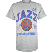 NBA (Pro Player) - Utah Jazz Western Conference T-Shirt 1990s Medium Vintage Retro Basketball