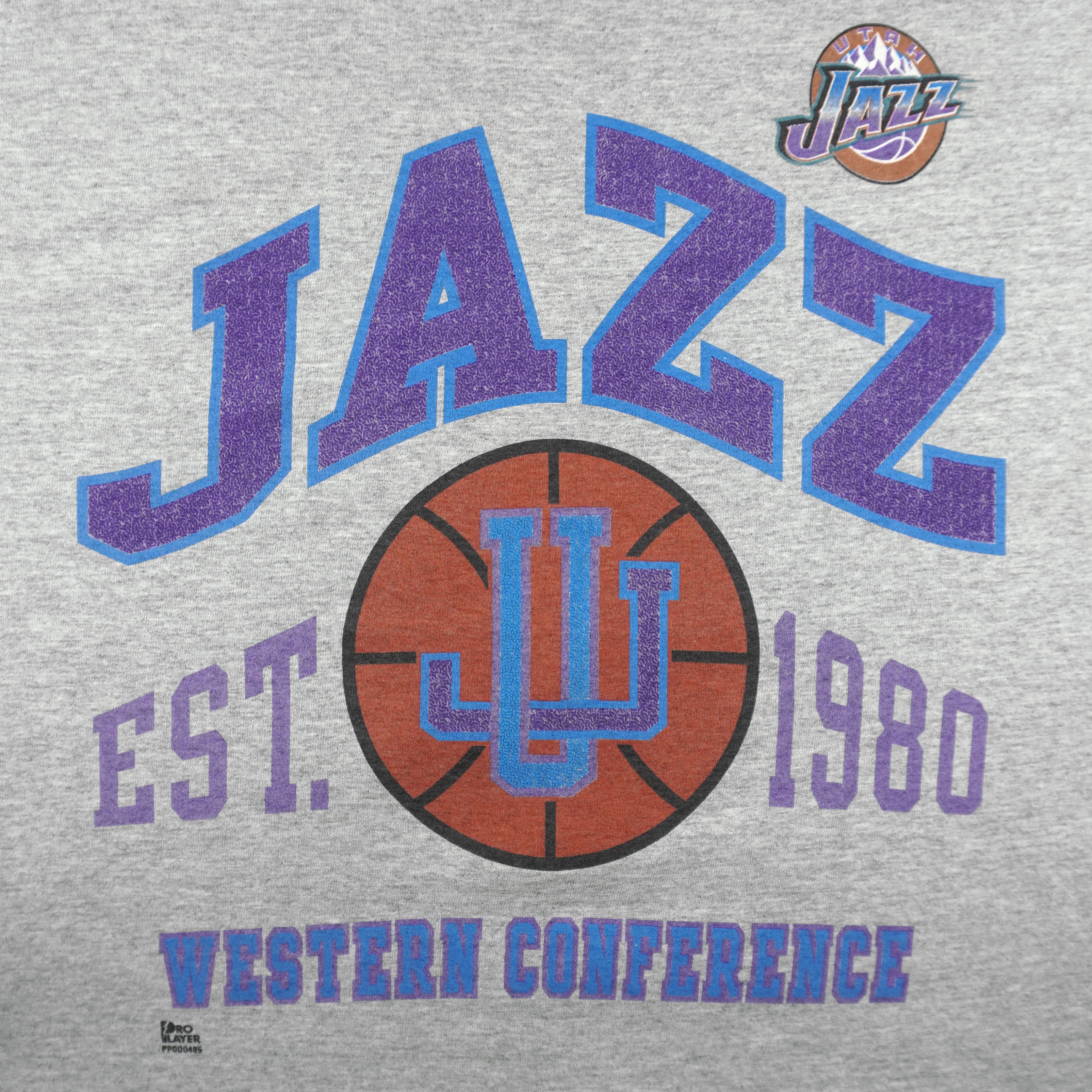 NBA (Pro Player) - Utah Jazz Western Conference T-Shirt 1990s Medium Vintage Retro Basketball