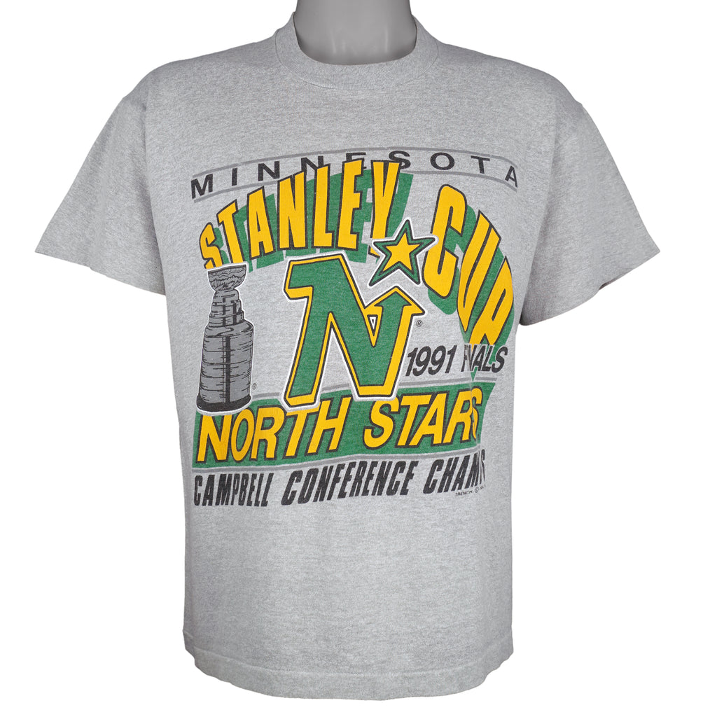 NHL (Screen Stars) - North Stars Stanley Cup Finals Champions T-Shirt 1991 X-Large Vintage Retro Hockey