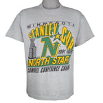 NHL (Screen Stars) - North Stars Stanley Cup Finals Champions T-Shirt 1991 Large