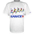 Vintage - World Cup France Soccer'98 Spell-Out T-Shirt 1998 Large Vintage Retro