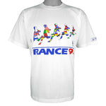 Vintage - World Cup France Soccer'98 Spell-Out T-Shirt 1998 Large Vintage Retro
